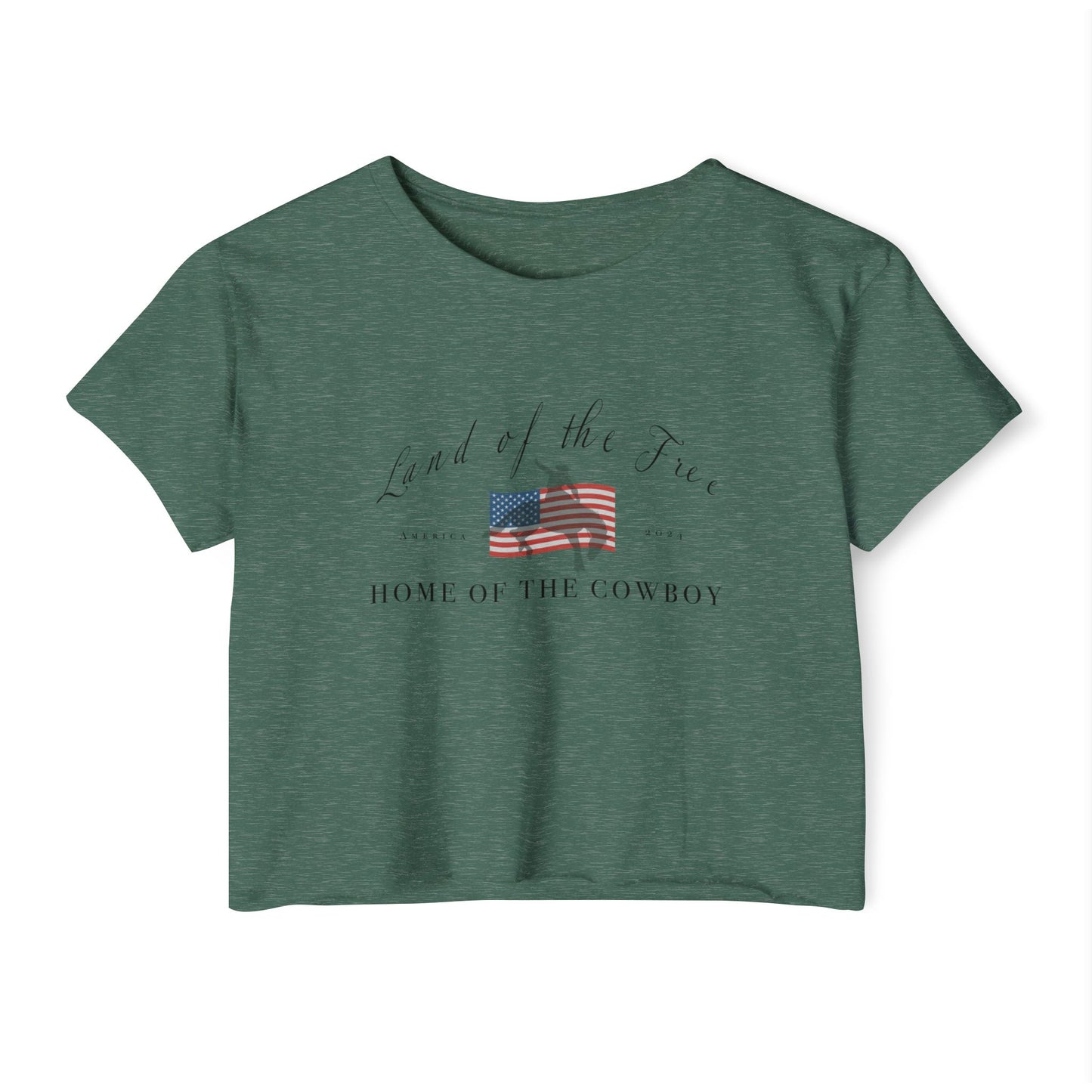 Land of the Free Crop Top America