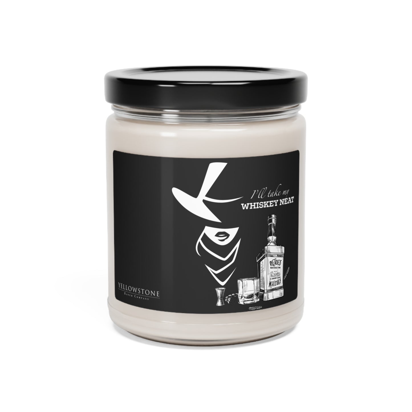 Whiskey Neat Soy Candle, 9oz