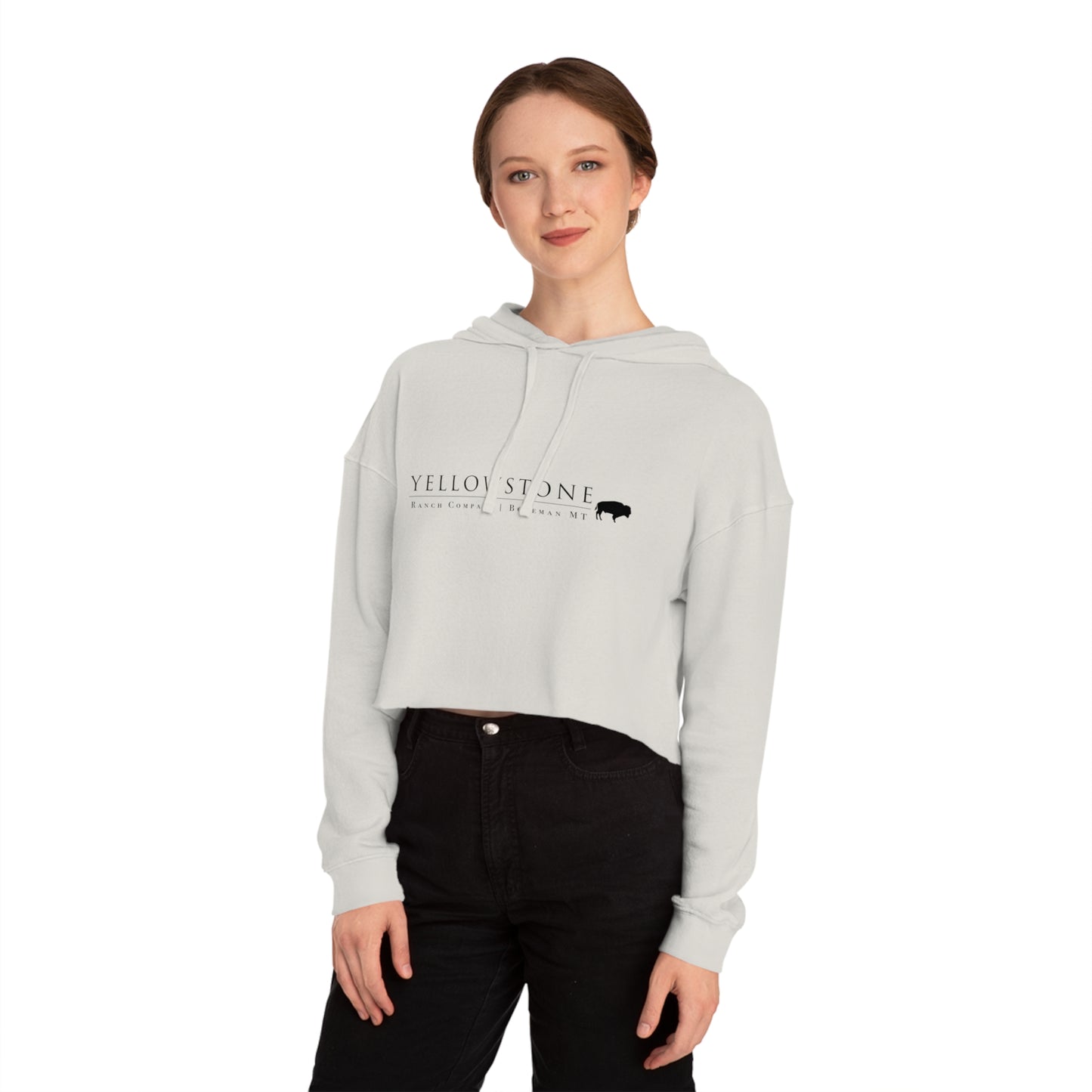 Bison Cropped Hooded Sweatshirt