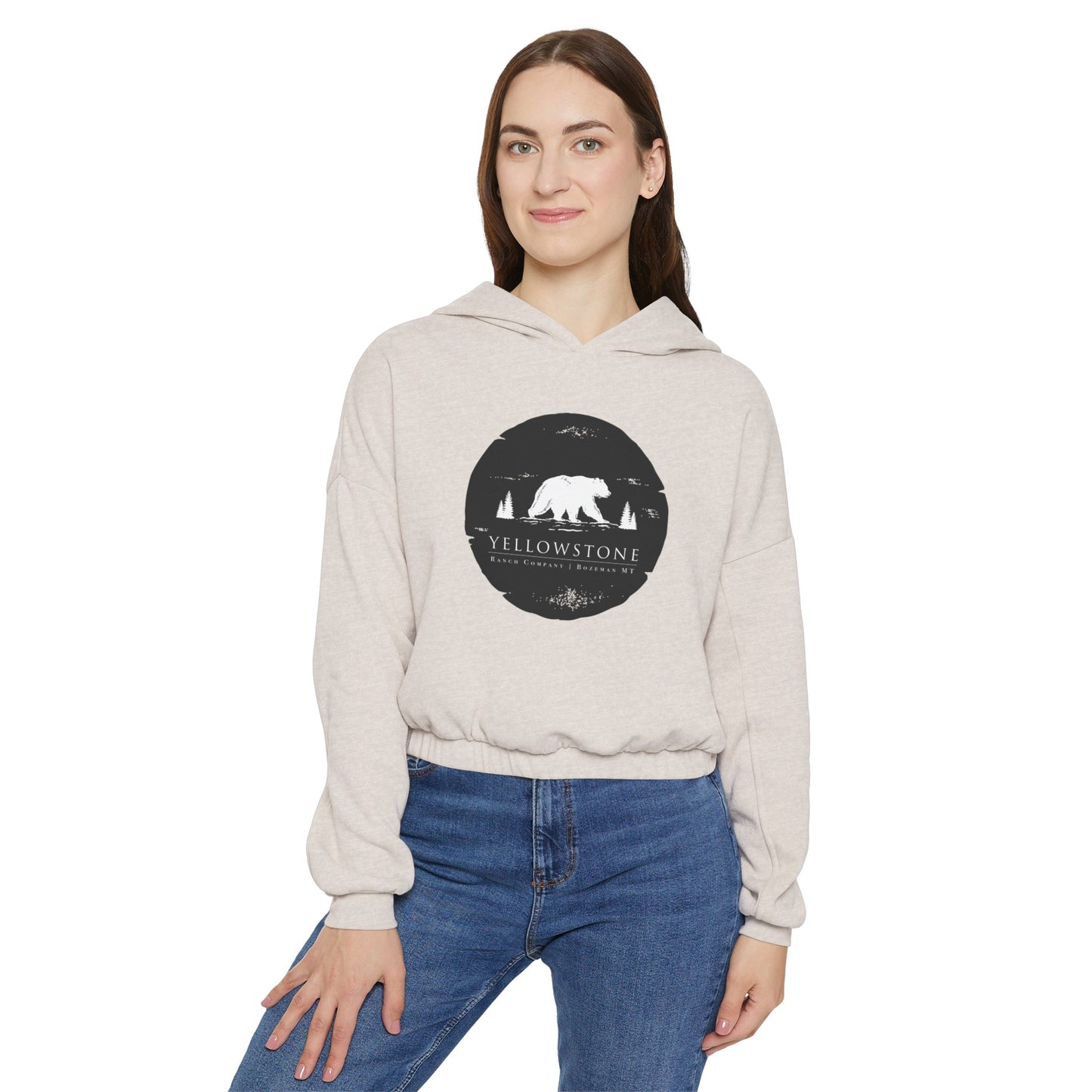 Lone Bear Women's Crop Hoodie