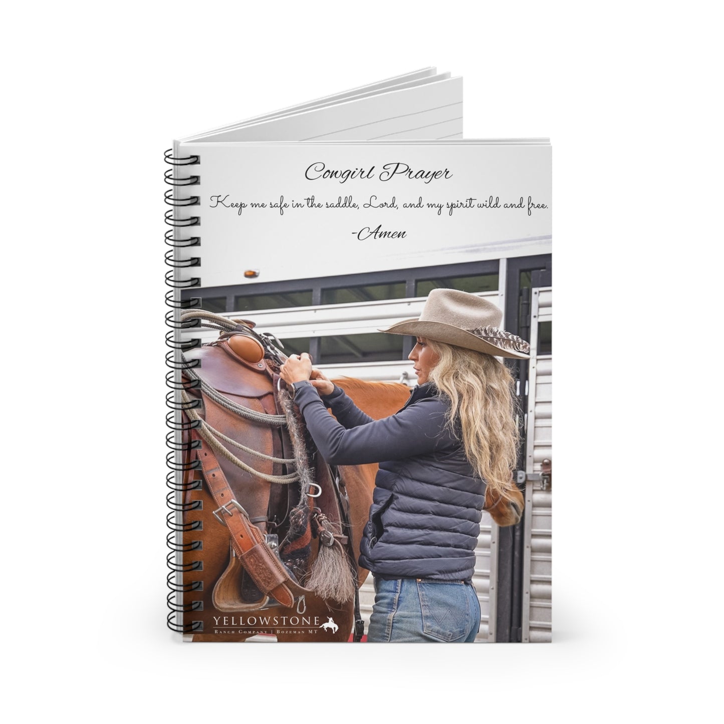 Cowgirl Prayer Spiral Notebook