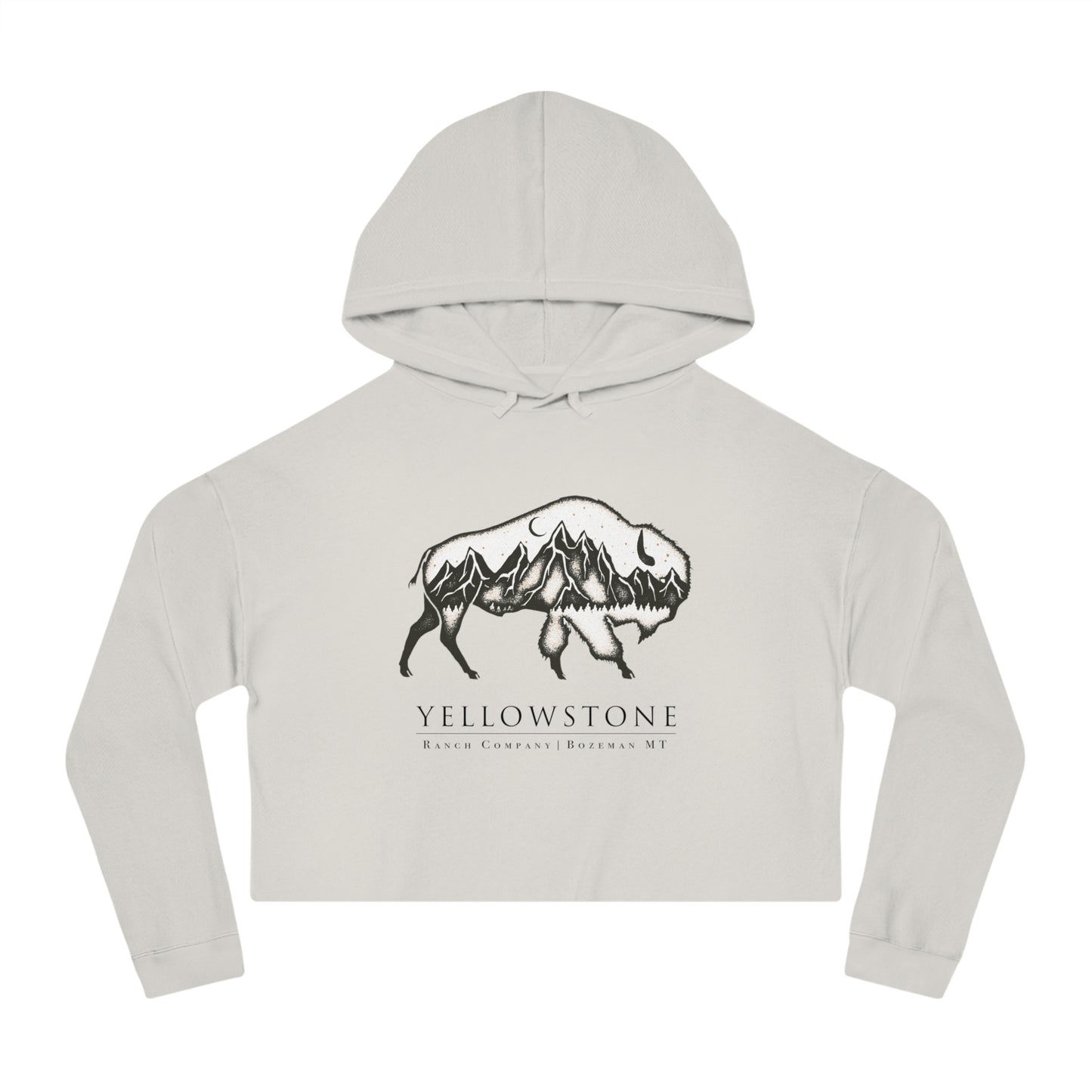 Wonderlust Bison Cropped Hooded Sweatshirt