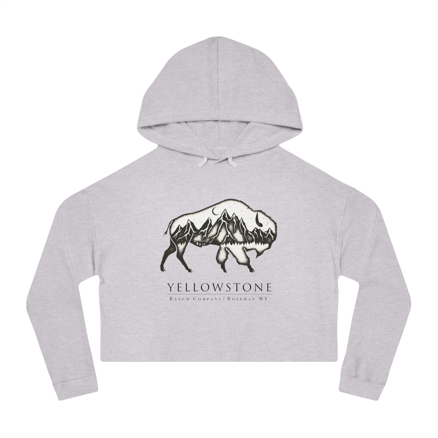 Wonderlust Bison Cropped Hooded Sweatshirt