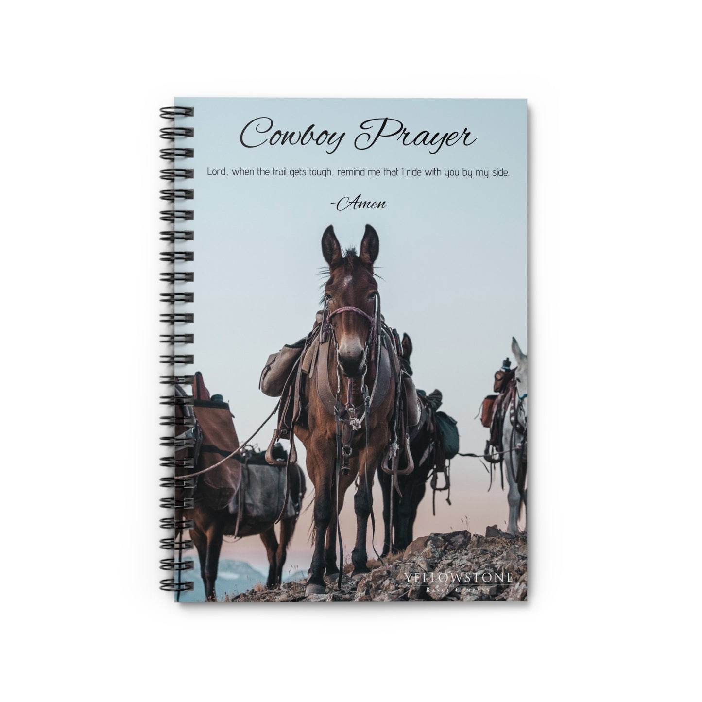 Cowboy Prayer Spiral Notebook