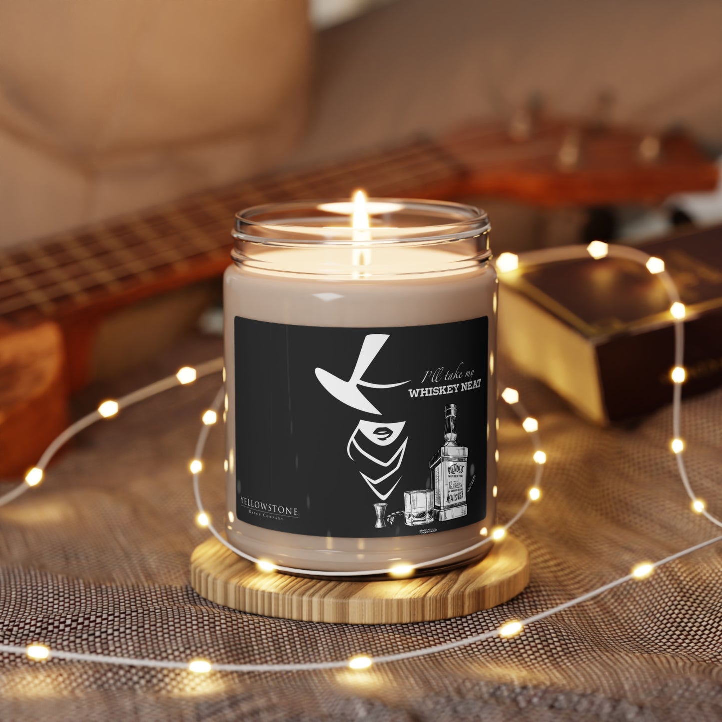 Whiskey Neat Soy Candle, 9oz