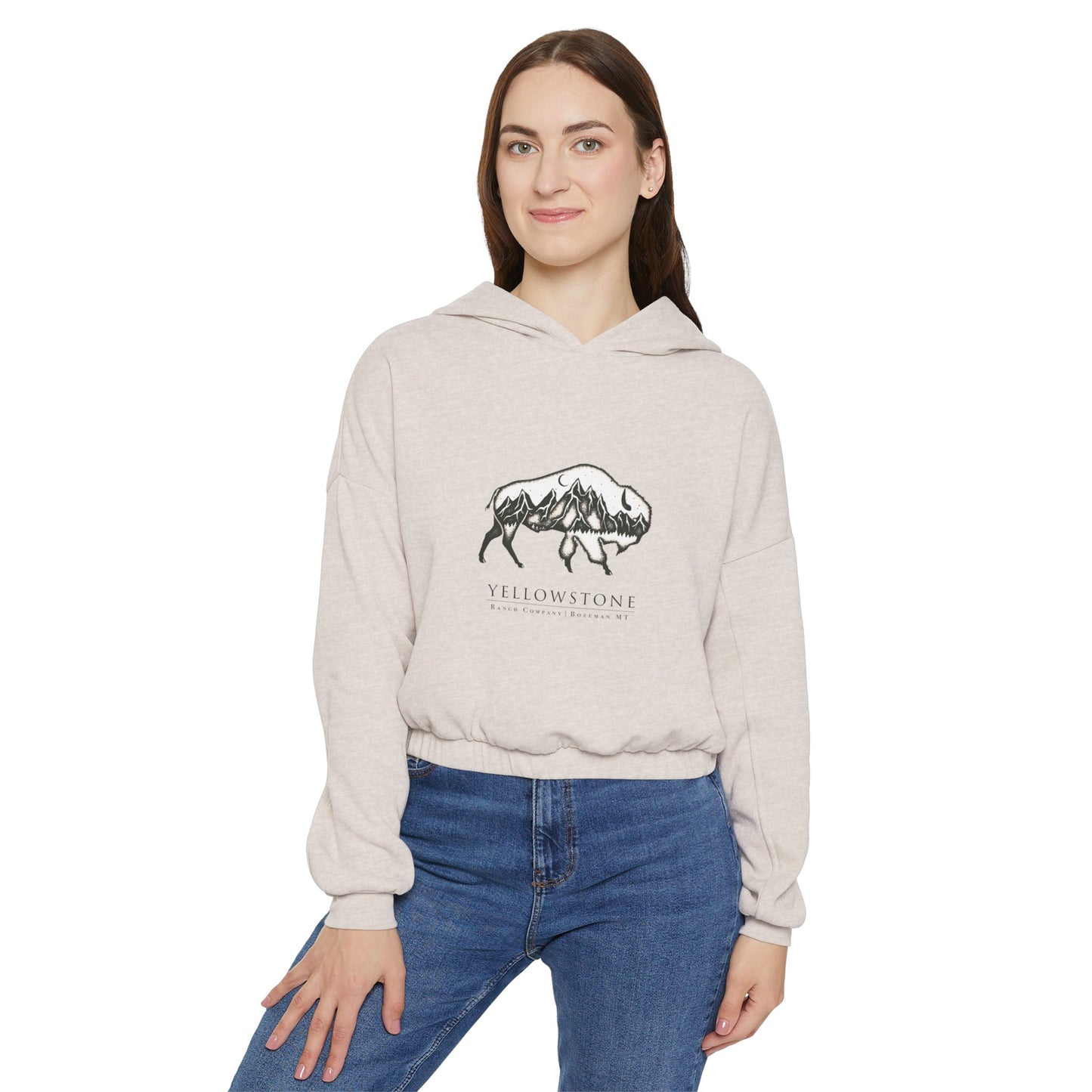 Wonderlust Bison Cinched Bottom Hoodie