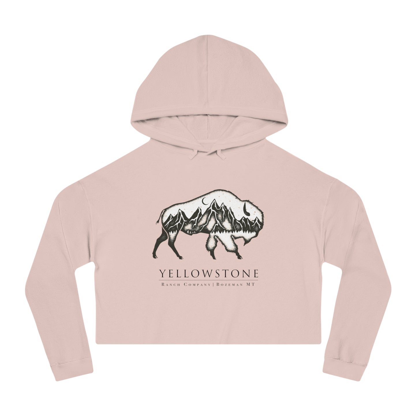 Wonderlust Bison Cropped Hooded Sweatshirt