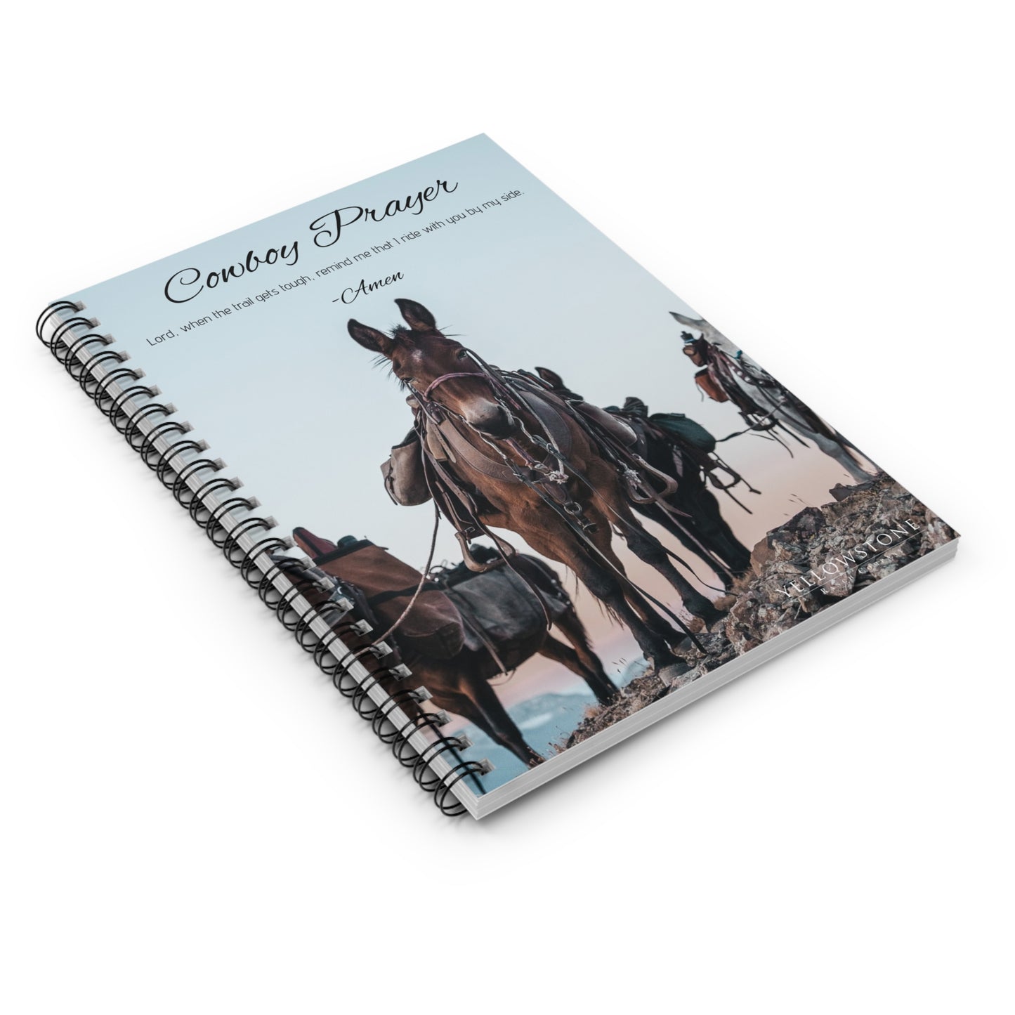 Cowboy Prayer Spiral Notebook