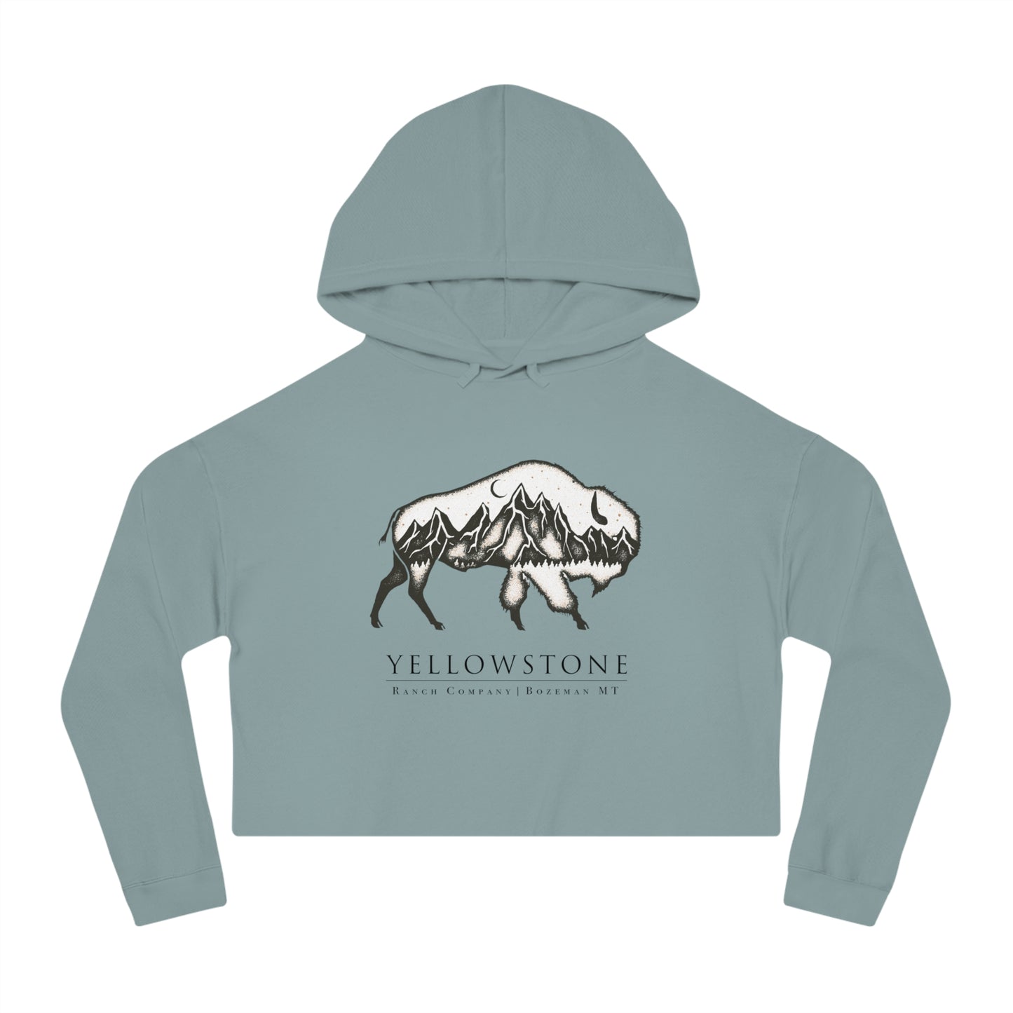 Wonderlust Bison Cropped Hooded Sweatshirt