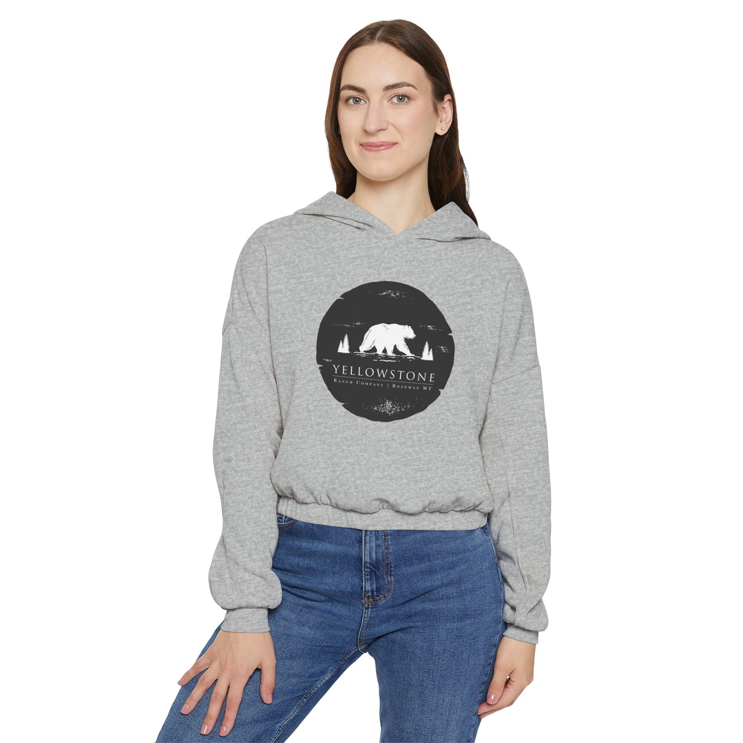 Lone Bear Women's Crop Hoodie